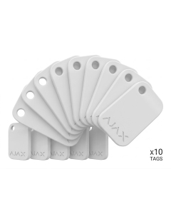 Ajax Tag (x10) for Keypad Plus & Touchscreen WHITE