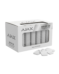 Ajax Tag (x100) for Keypad Plus & Touchscreen WHITE