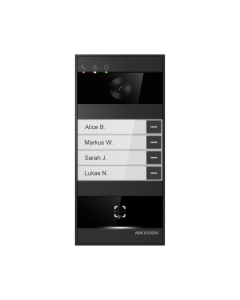 Hikvision DS-KV8114-NWQE1 4MP Metal Villa Door Station, up to 4 Nametag, 150° FOV