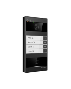 Hikvision DS-KV8114-NWQE1 4MP Metal Villa Door Station, up to 4 Nametag, 150° FOV