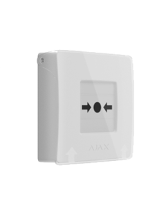 Ajax 87645 ManualCallPoint (White) Jeweller - EN54 Fire Alarm Call Point