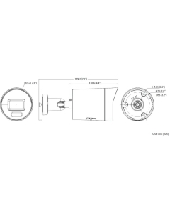 Hikvision DS-2CD2046G3-IZ2UY 4MP 2.8/4mm 40m IR AcuSense DarkFighter Varifocal Bullet Network Camera with Mic WHITE