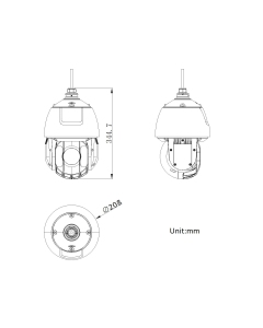 Hikvision DS-2DE5425IWG-4G 4MP 25x Zoom 5-inch PTZ Dome Camera 150m IR 4G
