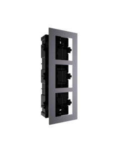 3-Module Aluminium Flush Mount DS-KD-ACF3 for Modular Intercom