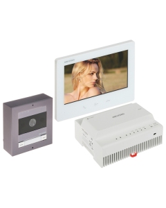 Hikvision DS-KIS704EY/Aluminum 2-Wire HD Video Intercom Kit, 2MP
