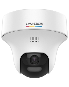 Hikvision DS-2CE70KF0T-PTLXTS 3K 2.8mm ColorVu Smart Hybrid PT Turbo HD Camera with Two-Way Audio & Siren WHITE