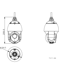 Hikvision DS-2DE4415IW-DE 4MP 15x Zoom DarkFighter AcuSense 4-inch PTZ Dome Camera 100m IR