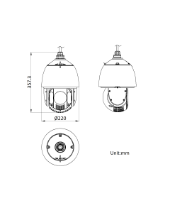 Hikvision DS-2DE7A412MCG-EB 4MP 12x Zoom ColorVu AcuSense 7-inch PTZ Dome Camera 150m IR