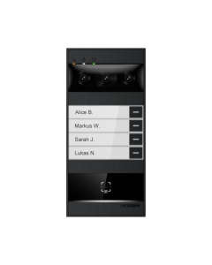 Hikvision DS-KV8114T-NWQE1 4MP Metal Villa Door Station, up to 4 Nametag, Triple Lens 180°