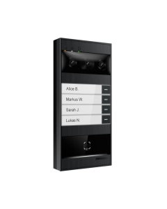 Hikvision DS-KV8114T-NWQE1 4MP Metal Villa Door Station, up to 4 Nametag, Triple Lens 180°