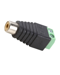 RCA Female (Phono) to Screw Terminal Connector CCTV Audio Balun