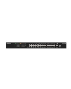 Ruijie RG-ES126FGS-P 26-Port PoE+ Unmanaged Switch 24x100Mbps PoE+ 1xGb 1xSFP Combo Uplink Standard PoE