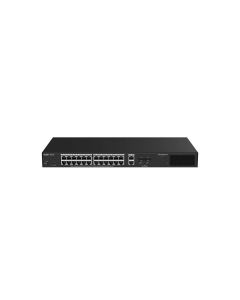 Ruijie RG-ES228GS-LP 28-Port Gigabit PoE Unmanaged Switch 2x SFP Uplinks Long-Range 250m PoE Support