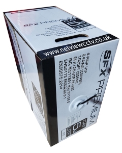SFX 305m Cat5e Premium UTP Cable Solid Copper PE External Grade Black