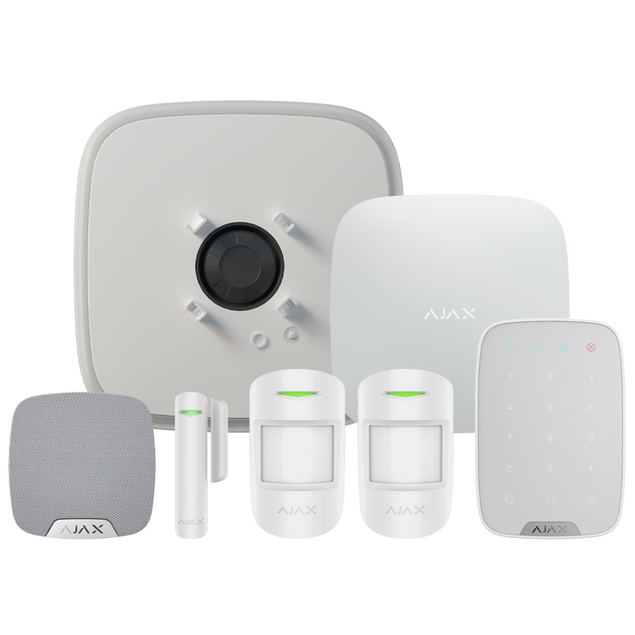 Ajax 35657.117.WH1 Kit4 DD (DoubleDeck) : 1x Hub2DD, 2xMP U, 1xDP U, 1xKP Plus, 1xHS U, 1xSS DD, WHITE