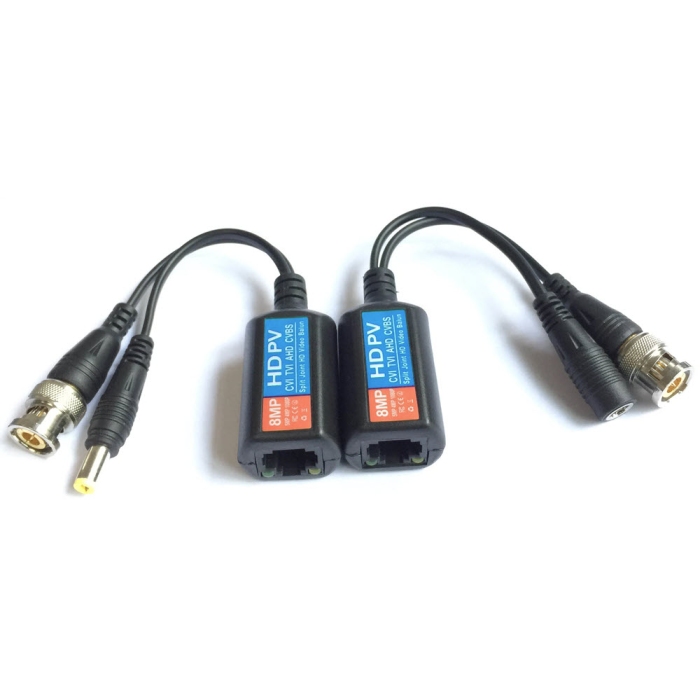 Netview Professional 4K Balun RJ45 to BNC Video + 12v DC Power