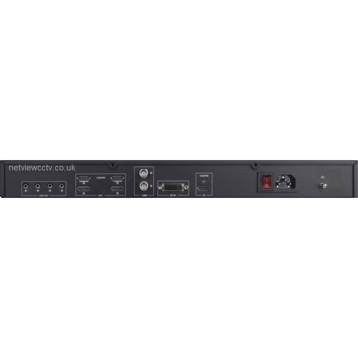 4xHDMI DS-6904UDI(C) 8ch@8MP Hikvision 4K Decoder Back