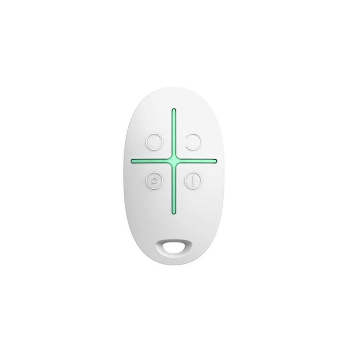 Ajax SpaceControl S Jeweller Wireless key fob with a panic button WHITE