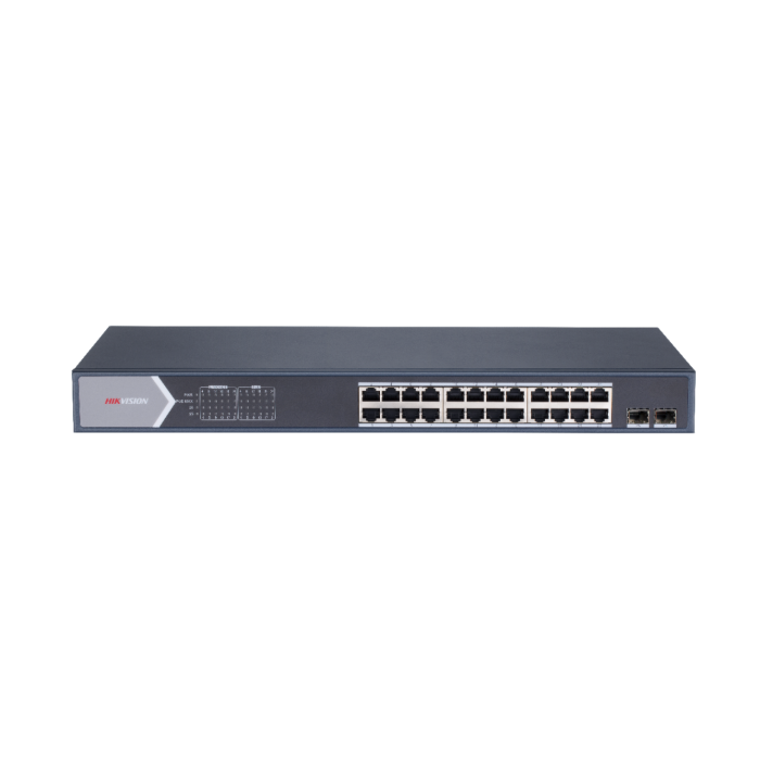 Hikvision 24-Port DS-3E1526P-SI Gigabit Smart PoE Switch with 2x Gigabit Fiber Ports