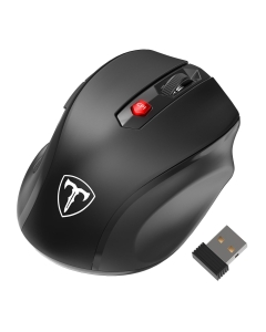 Wireless Optical USB Mouse with Nano Receiver, 6-Buttons