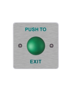 Hikvision DS-K7P06 Brushed Stainless Steel Panel Push To Exit & Emergency Button
