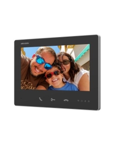 Hikvision 2~Wire HD DS-KH7300EY-WTE2 Indoor Station 7“ TouchScreen 48v BLACK with WiFi