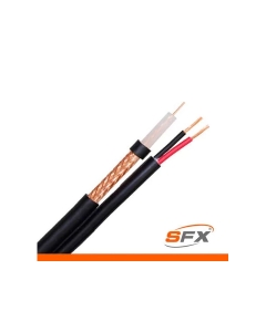 100m RG59+Power Premium Coax Cable Solid Copper ideal for High Definition CCTV up to 4K