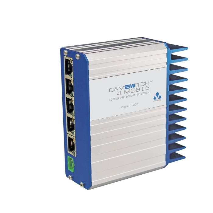 Veracity VCS-4P1-MOB CAMSWITCH 4 Mobile 4+1 Port Low Voltage 802.3at Switch