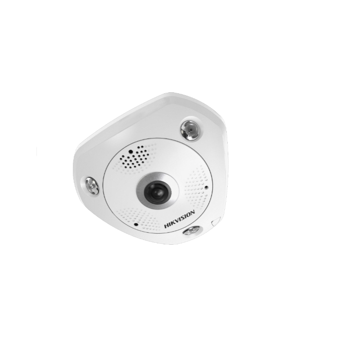 6MP DS-2CD6365G0-IS Hikvision DeepinView 360° 1.27mm Fisheye IP Camera with Microphone 
