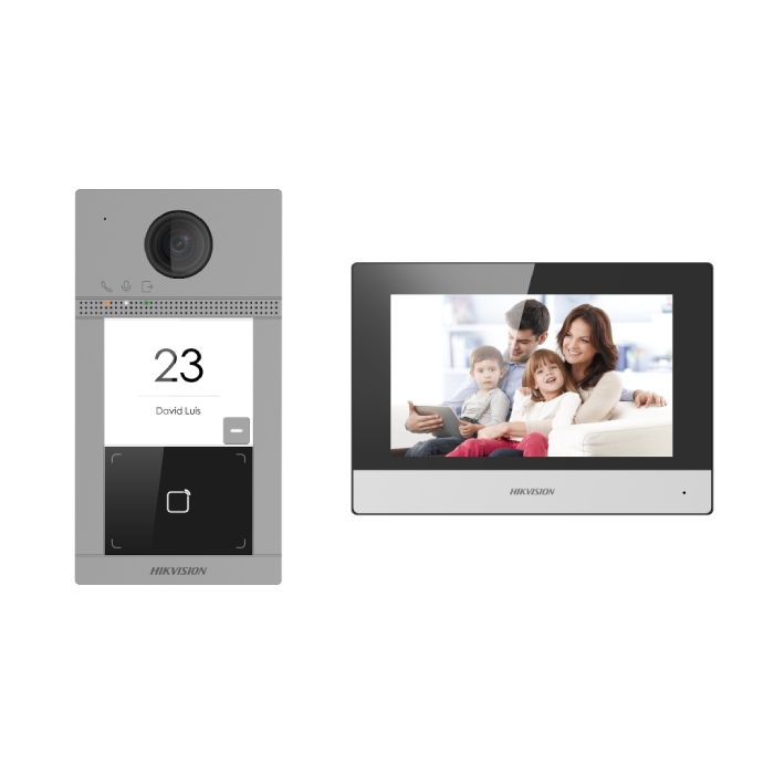 2MP Hikvision DS-KIS604-S IP Video Intercom Kit with 7" Touchscreen