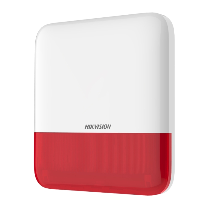 Hikvision AX PRO DS-PS1-E-WE Wireless External Bellbox Sounder Siren & Strobe RED