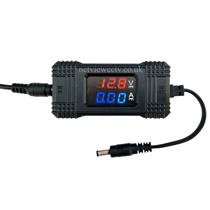 Haydon HAY-DC-M Inline DV Voltmeter & Amp Meter Installer Tool connected