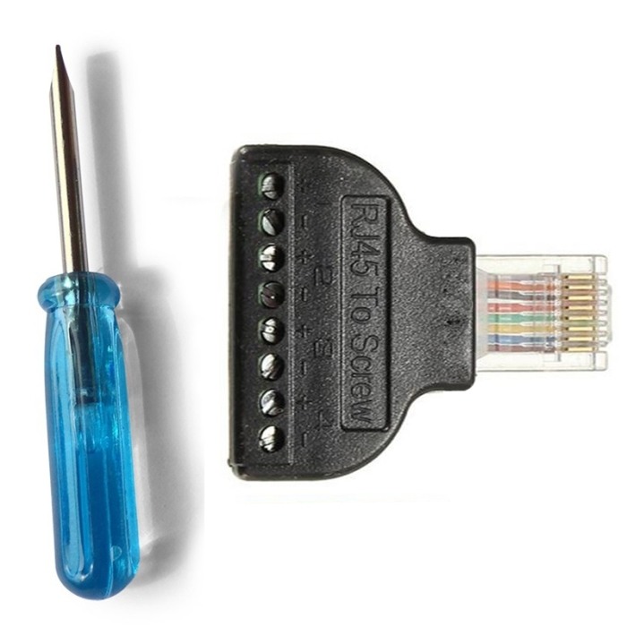 RJ45 to simple screw connector