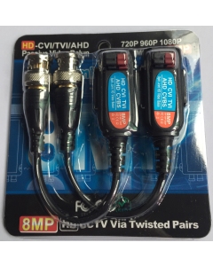 Netview Professional 4K Balun Push-Fit (+Tail) for TVI/CVI/AHD/CVBS