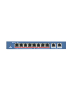 Hikvision 8-Port PoE Switch DS-3E0310HP-E Long Range Hi PoE with 2x Uplink