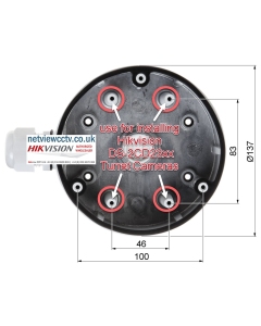 Hikvision DS-1280ZJ-DM21 Junction Box Bracket