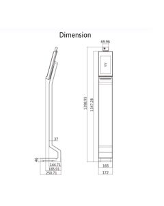 Hikvision DS-K5604A-3XF/V MinMoe 10.1" Face Recognition Temperature Screening Terminal