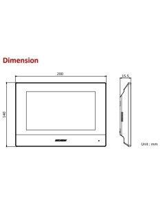 Hikvision DS-KC001 7" Temperature Screening Video Intercom Indoor Station