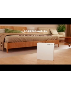 Ruijie RG-RAP62-WALL-LITE Wi-Fi 6 AX3000 2976Mbps Dual-Band Wall-Plate Access Point Gb LAN PoE Powered