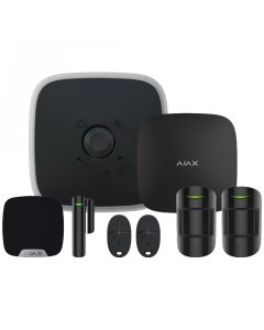 Ajax Kit1-Hub2DD - 1xHub2DD 2xPIR 1xDC 2xFob 1xExt 1xInt - BLACK