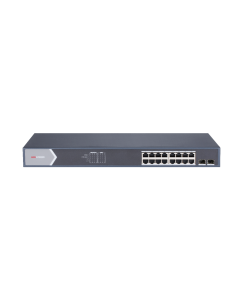 Hikvision 16-Port DS-3E1518P-SI Gigabit PoE Switch with 2x Gigabit Fiber Ports