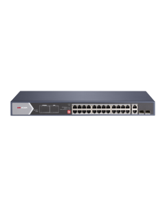 Hikvision 24-Port Gigabit PoE Switch DS-3E0528HP-E with 4x Hi-PoE, 2x Uplink, 2x Fiber Ports