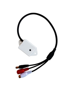 CCTV External Outdoor Mic Microphone, Clearspeach, 30m Range, 80m2 Coverage 12v
