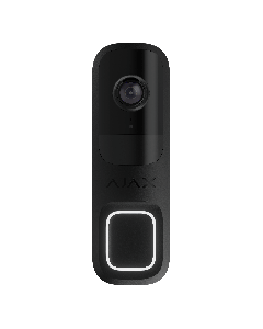 Ajax Doorbell 66391.125.BL1 Video Doorbell with Built-in AI and PIR Sensor BLACK