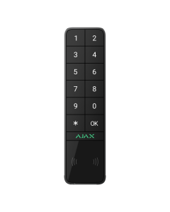 Ajax 99968.286.BL1 Wireless Keypad Outdoor &amp; Indoor via Pass, Tag, Smartphones &amp; Codes BLACK