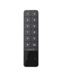 Ajax 99969.286.GP1 Wireless Keypad Outdoor &amp; Indoor via Pass, Tag, Smartphones &amp; Codes GRAPHITE