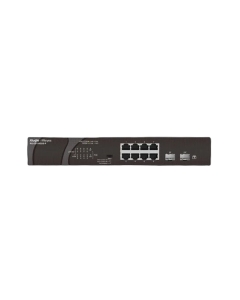 Ruijie RG-ES110GDS-P 8-Port Gigabit Unmanaged PoE+ Switch 8 PoE+ Ports 54W PoE Budget Steel Case