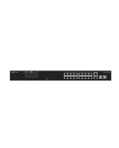 Ruijie RG-ES118FGS-LP 18-Port PoE+ Unmanaged Switch 16x100Mbps PoE+ 2xGb SFP Combo Uplink Long-Range 250m