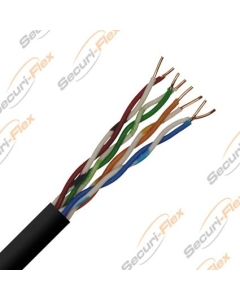 SFX 100m Cat5e Premium UTP Cable Solid Copper PE External Grade Black