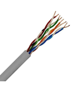 SFX 100m Cat5e Premium UTP Cable Solid Copper PVC Grey